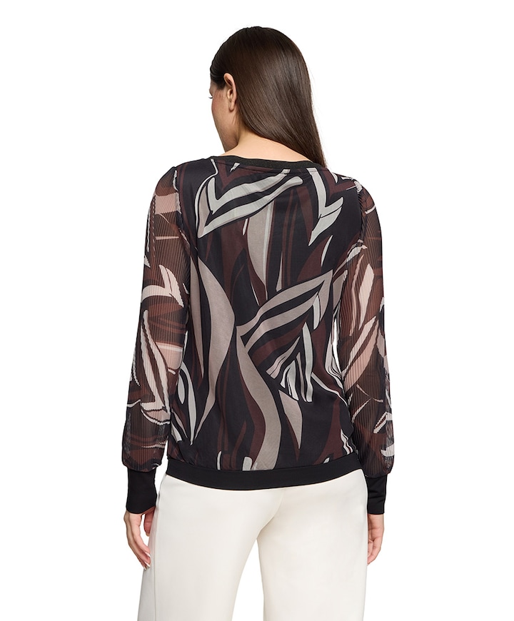 Dames longsleeve bruin