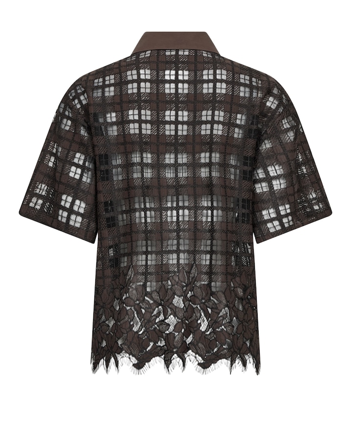 Dames blouse bruin