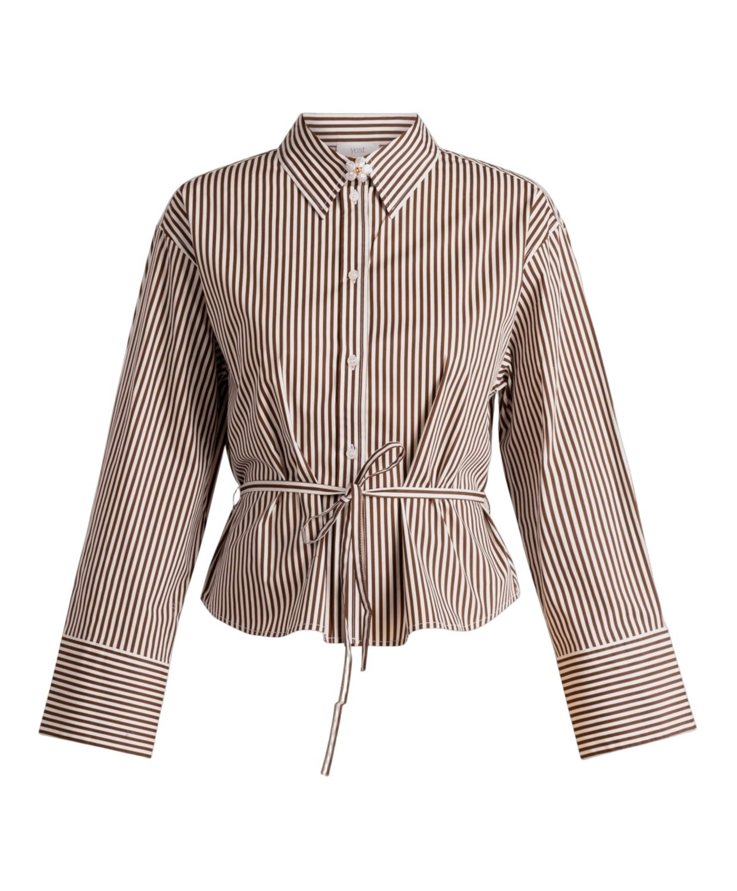 Dames blouse bruin
