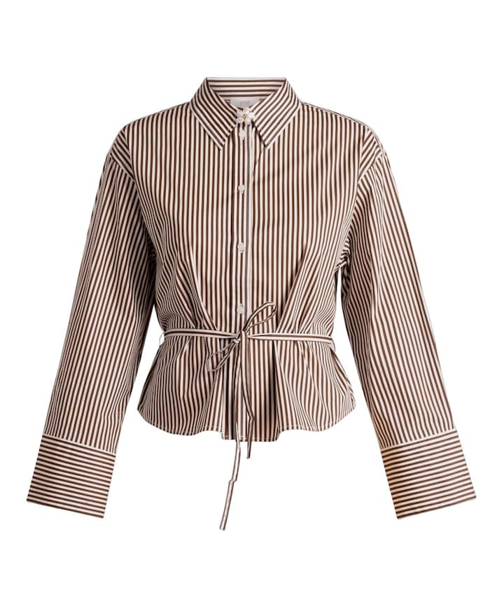 Dames blouse bruin