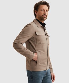 Heren overshirt beige