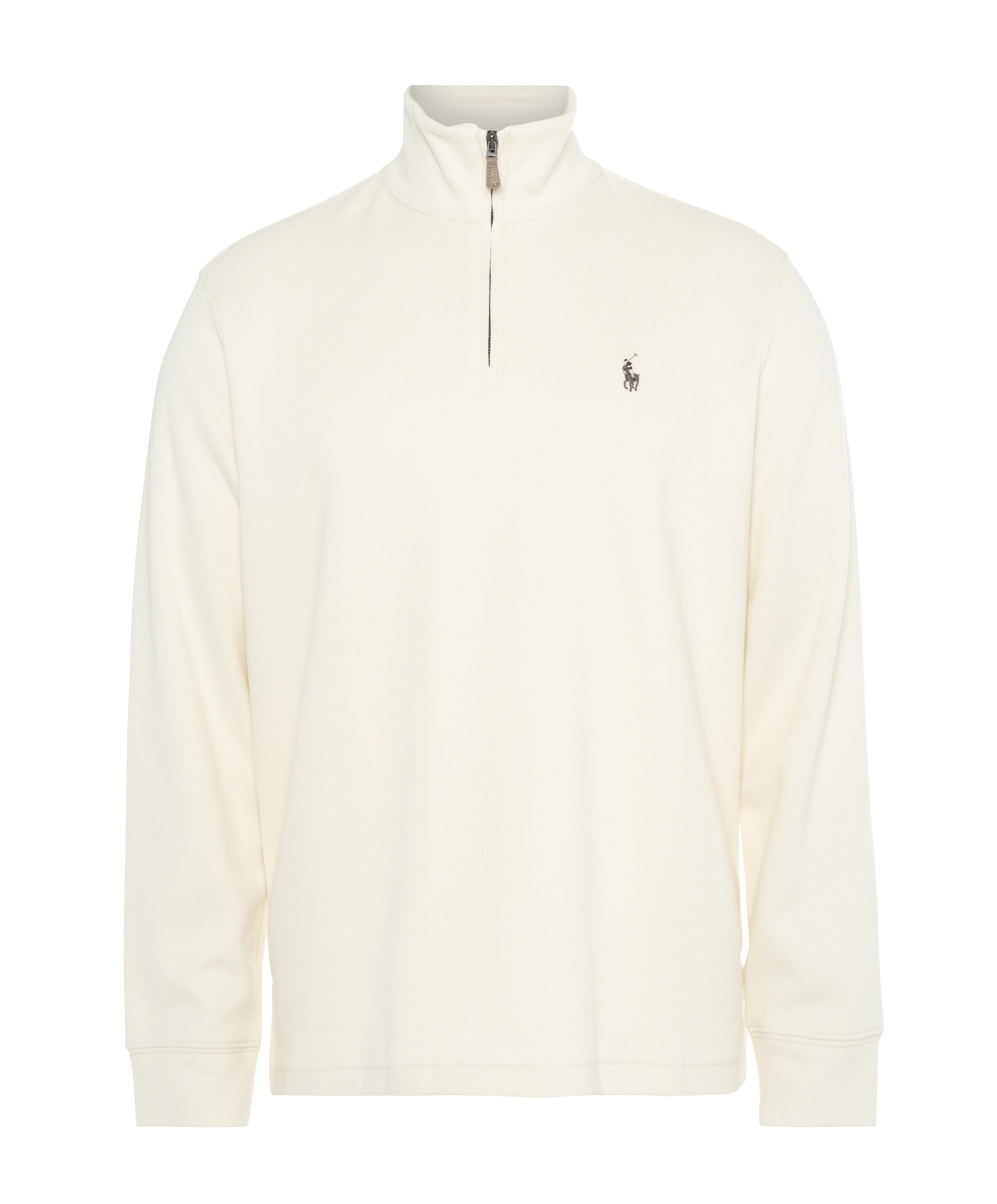 Heren trui met rits ecru