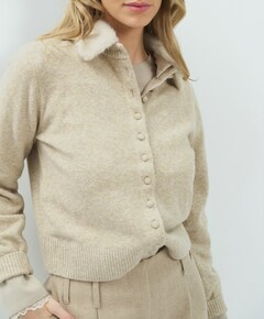 Dames vest beige