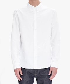 Heren overhemd lange mouw wit