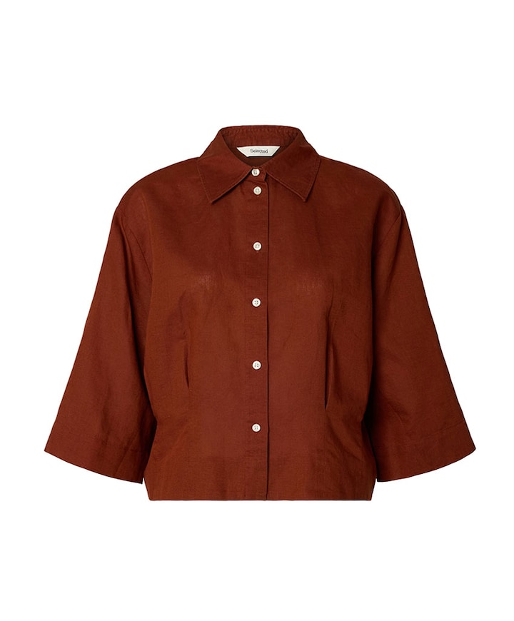 Dames blouse bordeaux