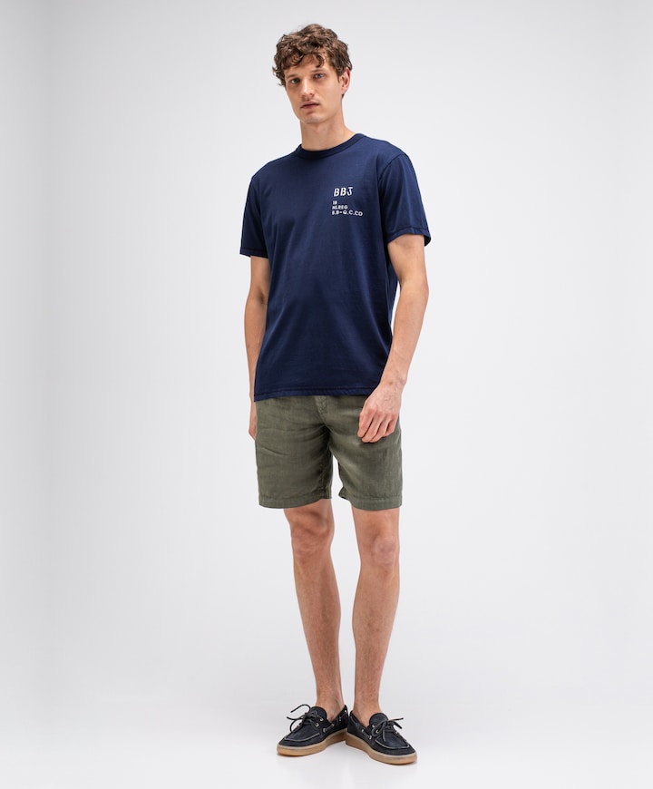 Heren T-shirt blauw
