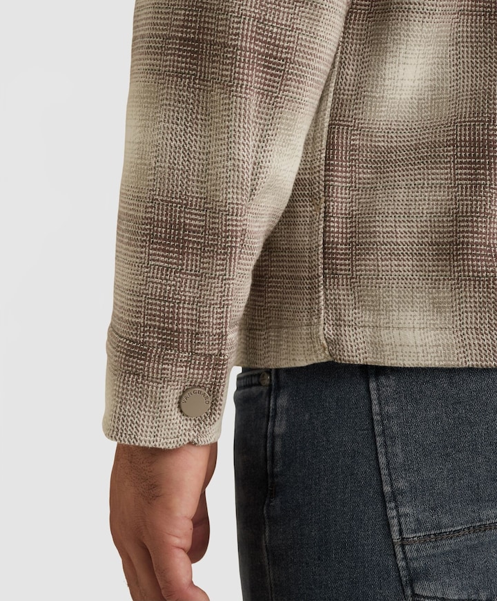 Heren overshirt grijs