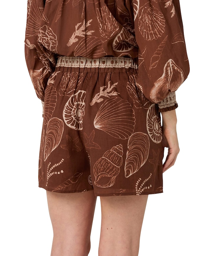 Shazira Shell dames korte broek bruin