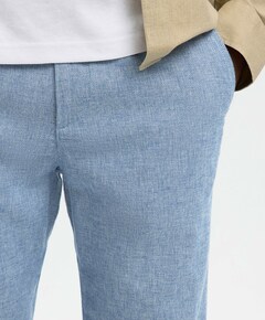 SLH172-SLIMTAPE BRODY LINEN PANT NO heren broek blauw