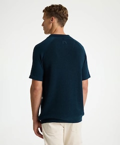 Heren polo blauw