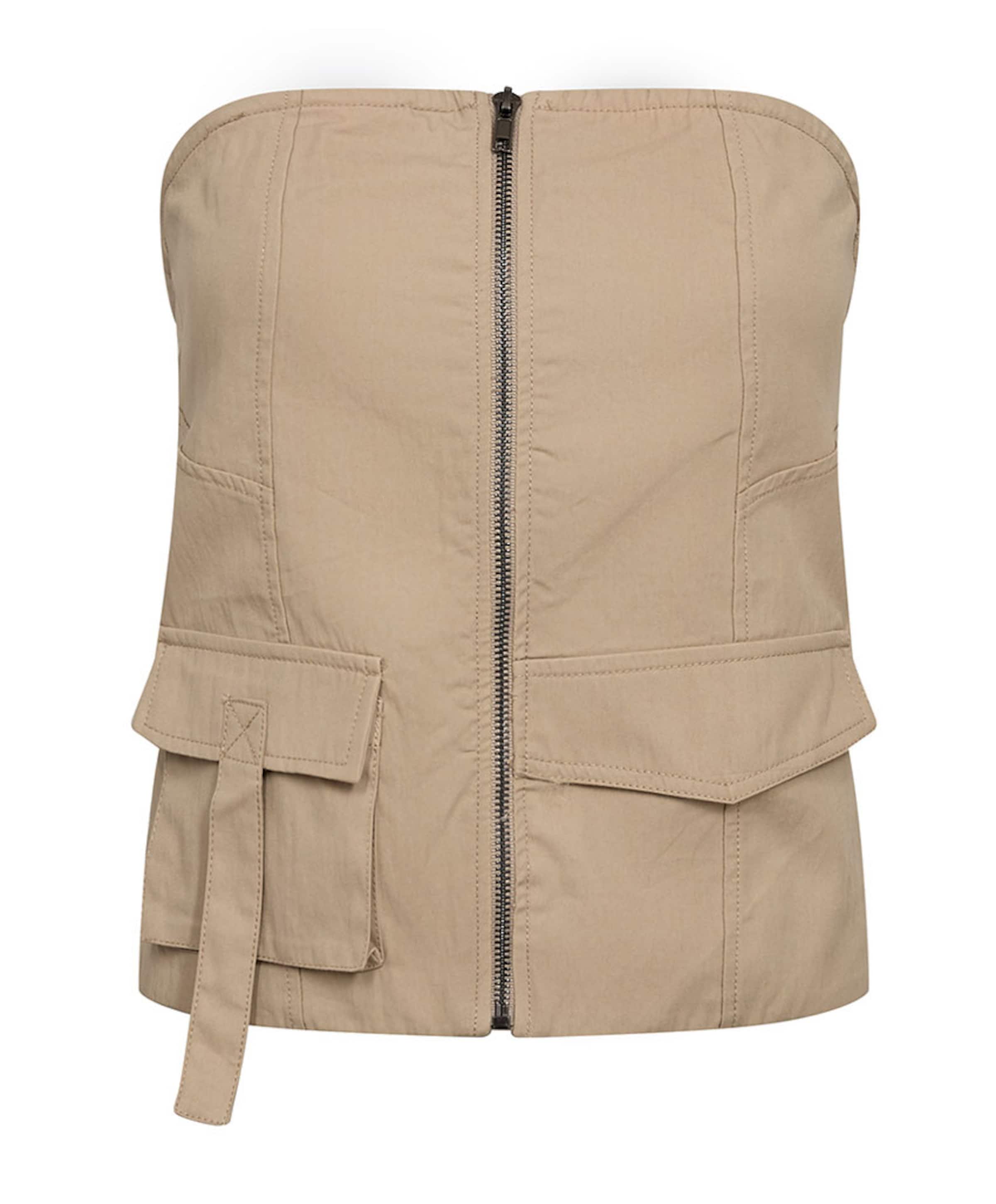 Dames top beige
