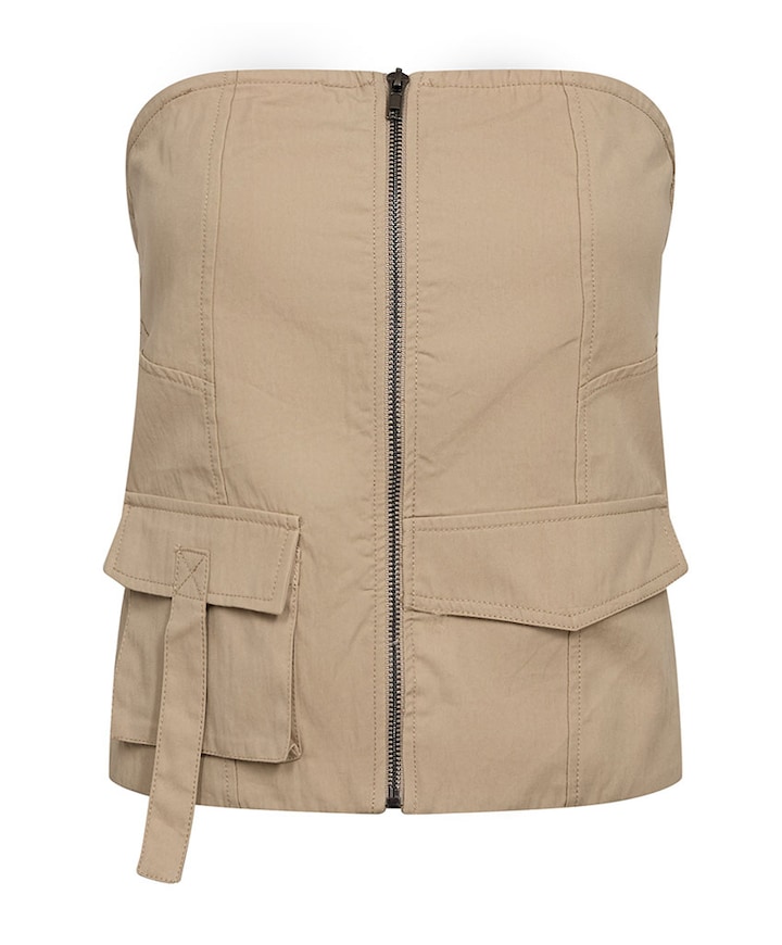 Dames top beige