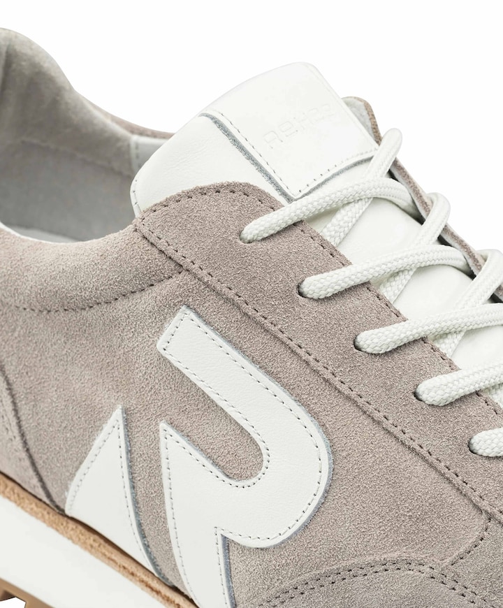 Maddox sue LTHR heren sneakers beige