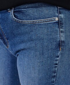 CARWILLY HW FLARED RHINESTONE DNM dames jeans blauw