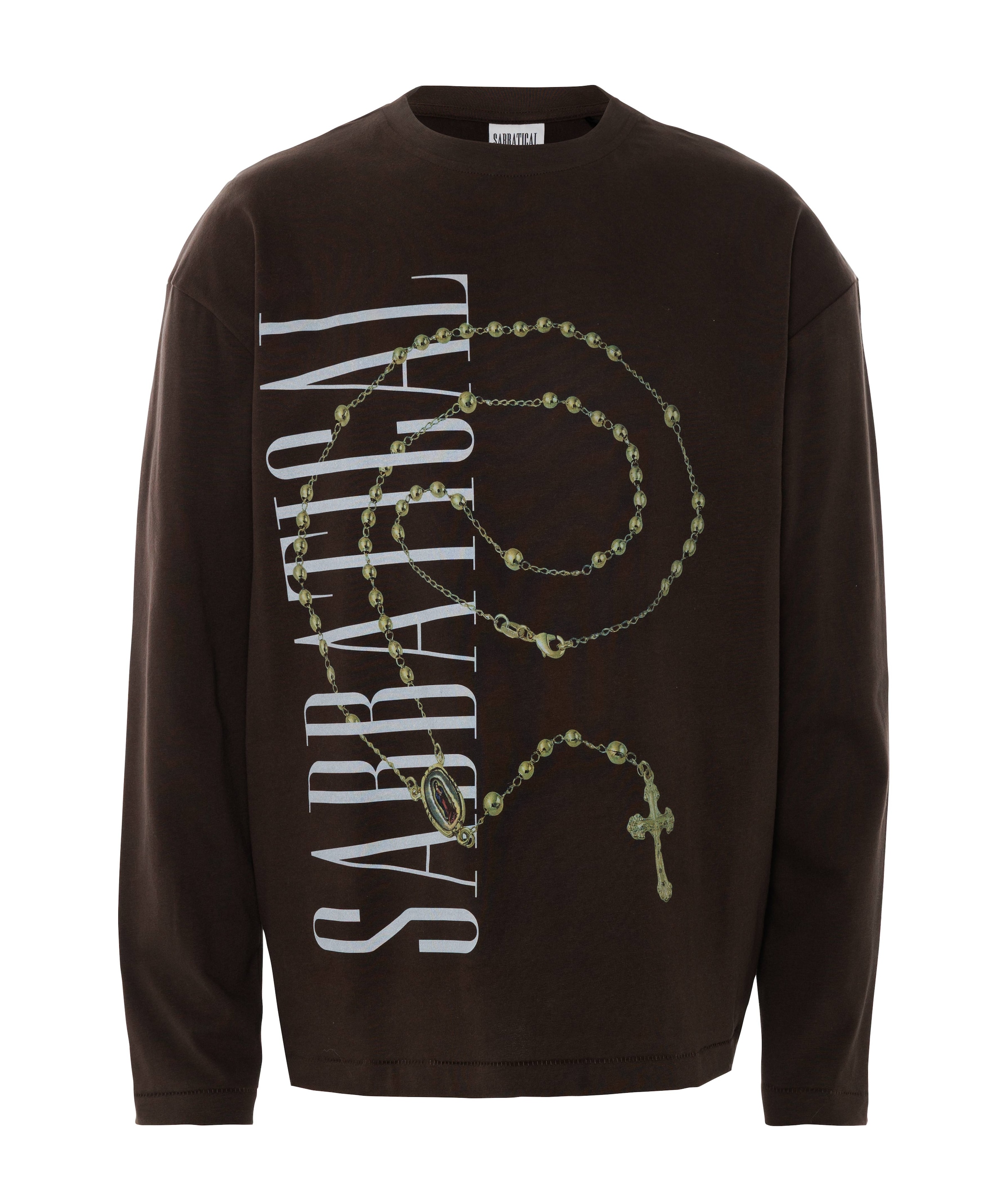 Heren longsleeve bruin