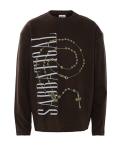 Heren longsleeve bruin