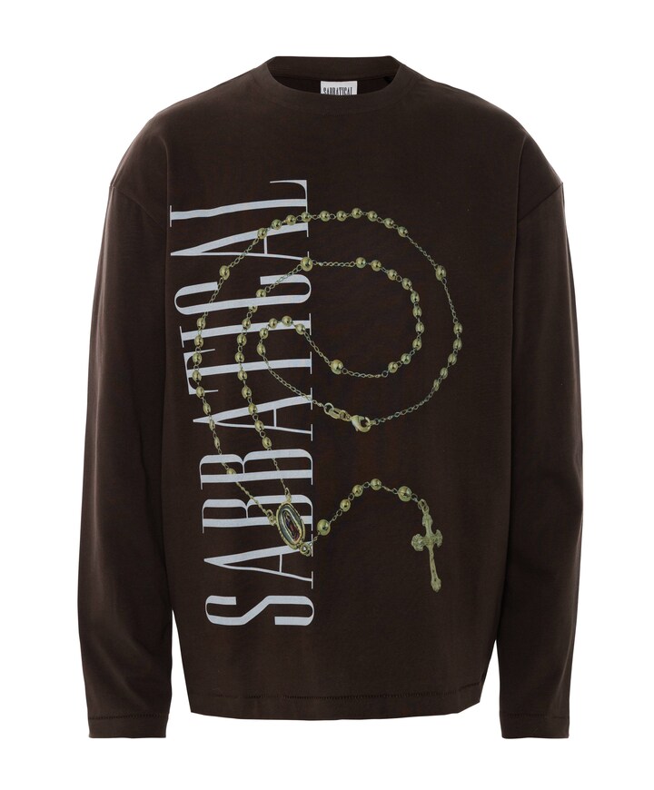 Heren longsleeve bruin