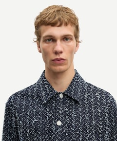 Heren overshirt blauw