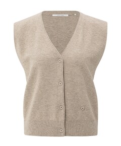 Dames gilet beige