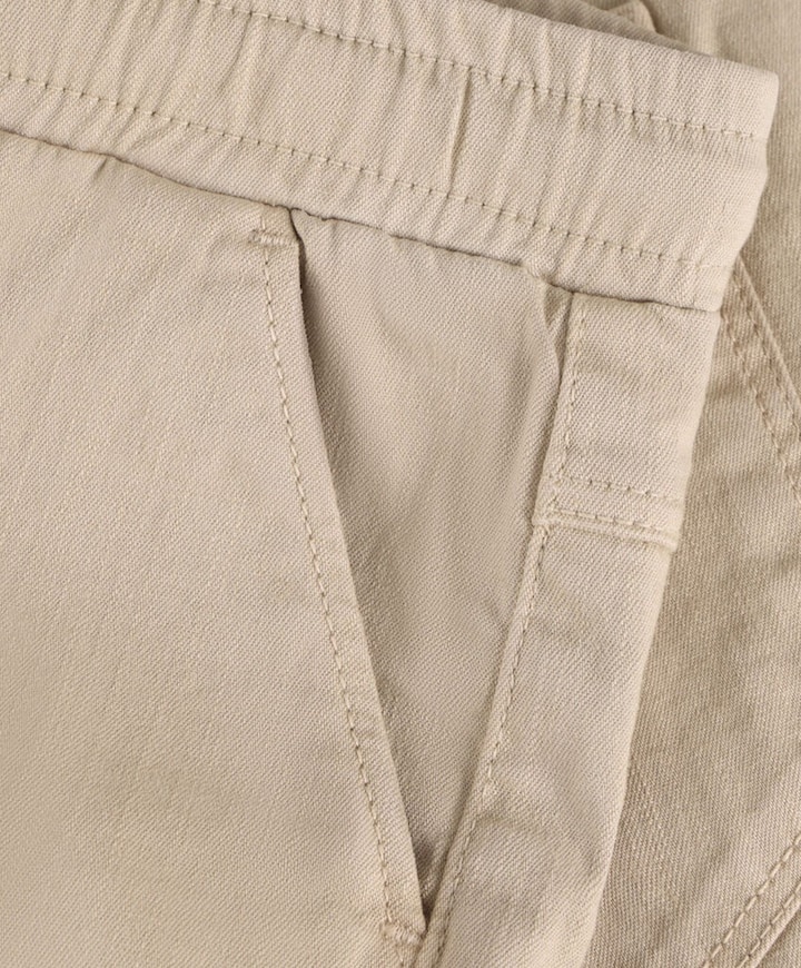 Loose Fit Twill jongens broek beige