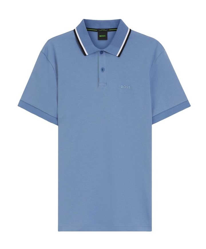 Heren polo blauw
