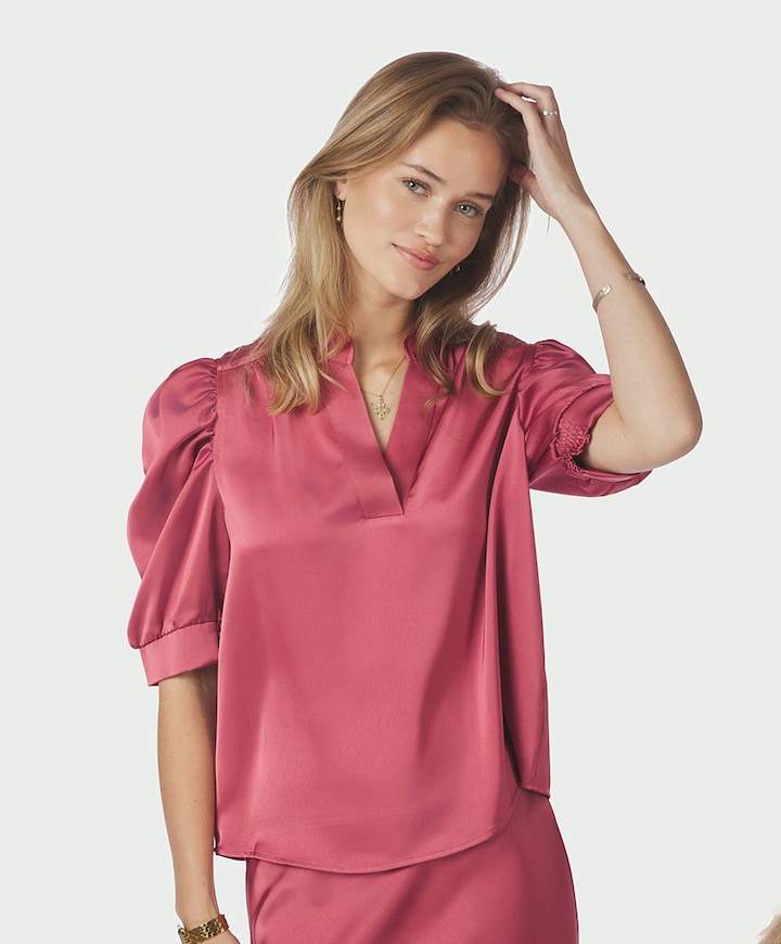 Dames blouse roze