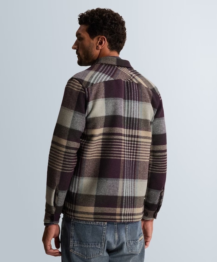 Heren overshirt blauw