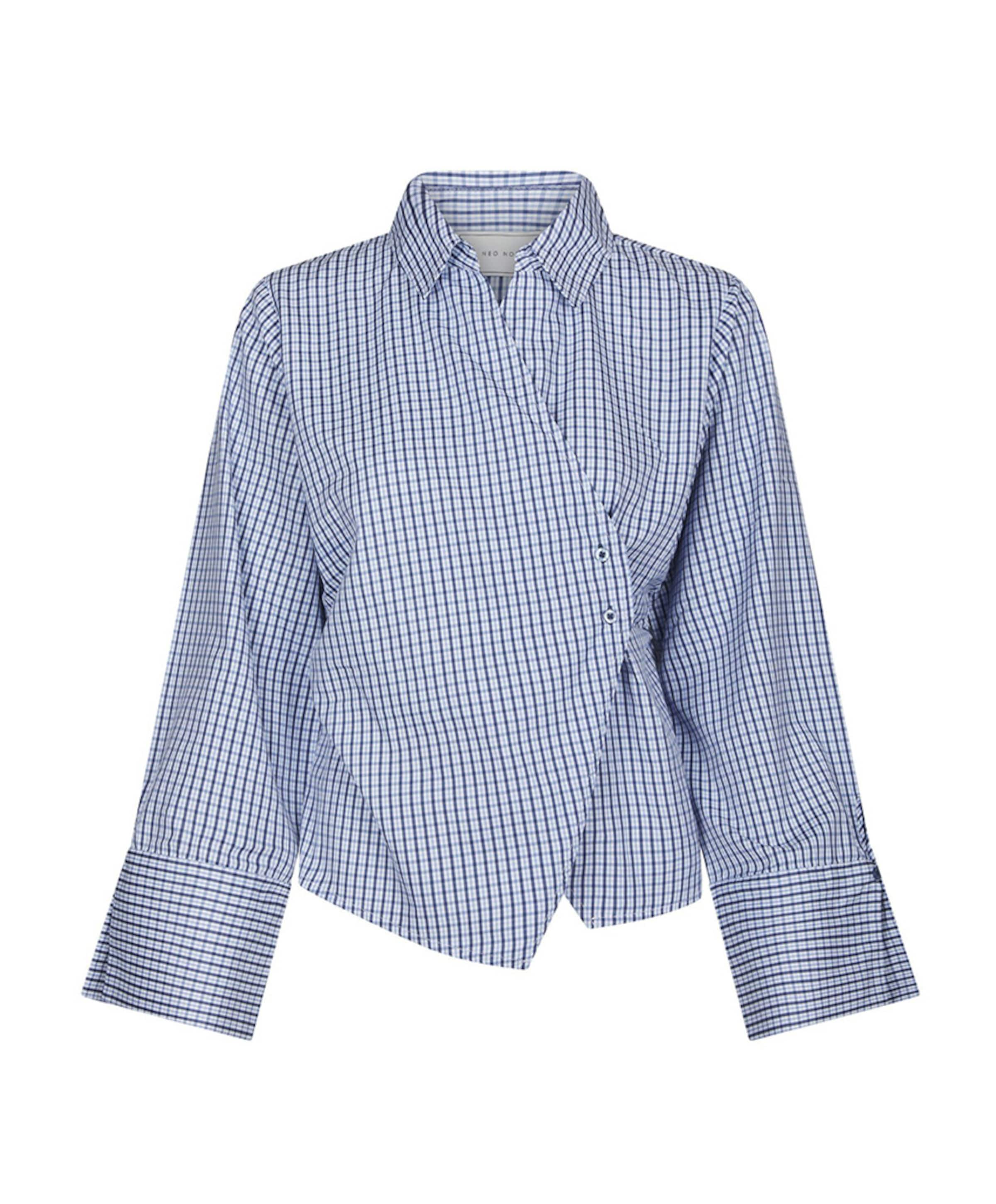 Dames blouse blauw