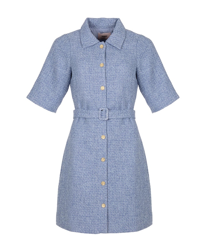 Dames jurk blauw