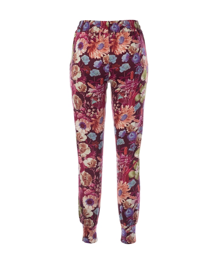 Dames pyjamabroek bordeaux