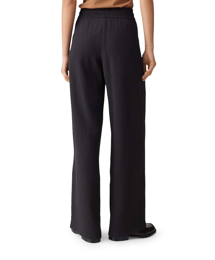 Marou crinkle dames broek bruin