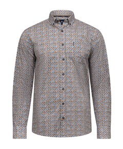 Overhemd lange mouw beige