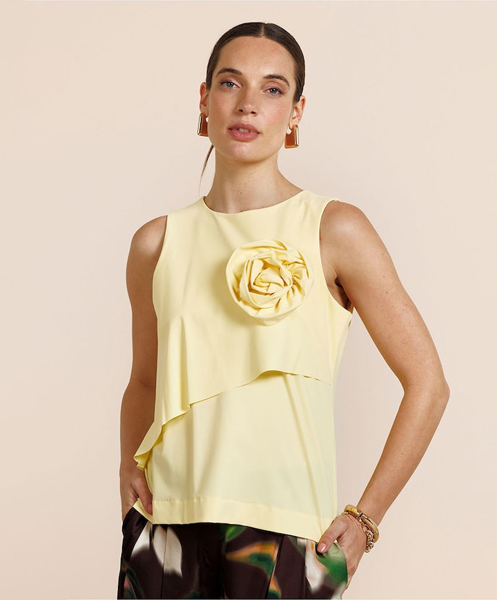 Dames top geel