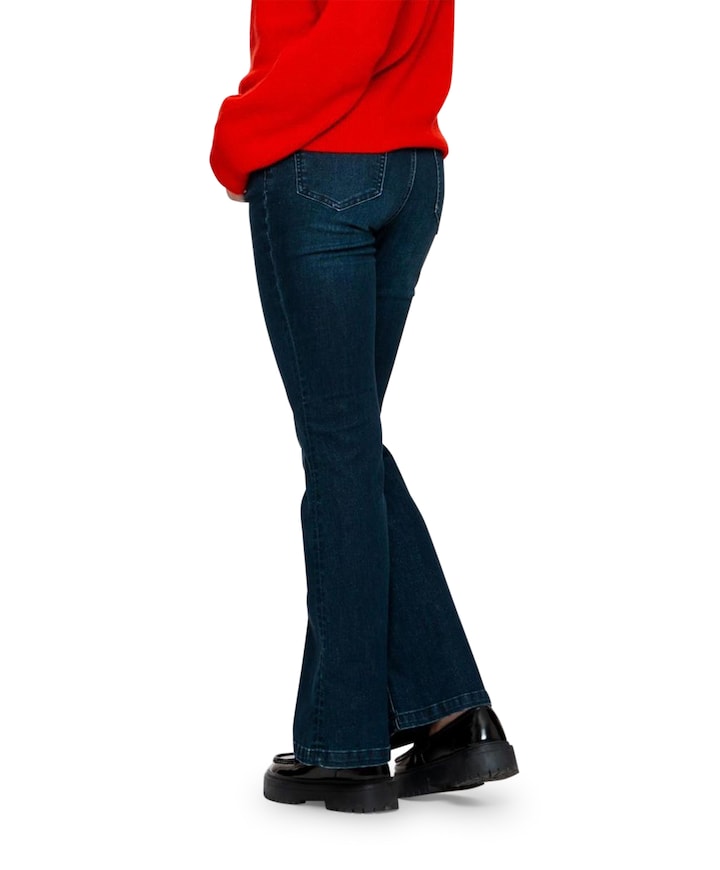 Jeans flair dames jeans blauw