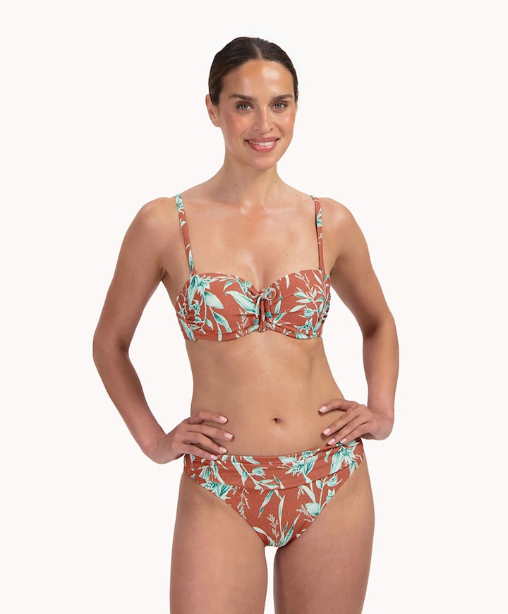 Dames bikinitop brique