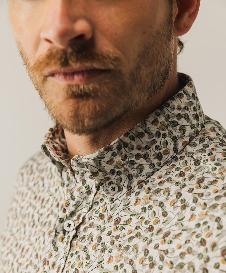 Overhemd lange mouw groen