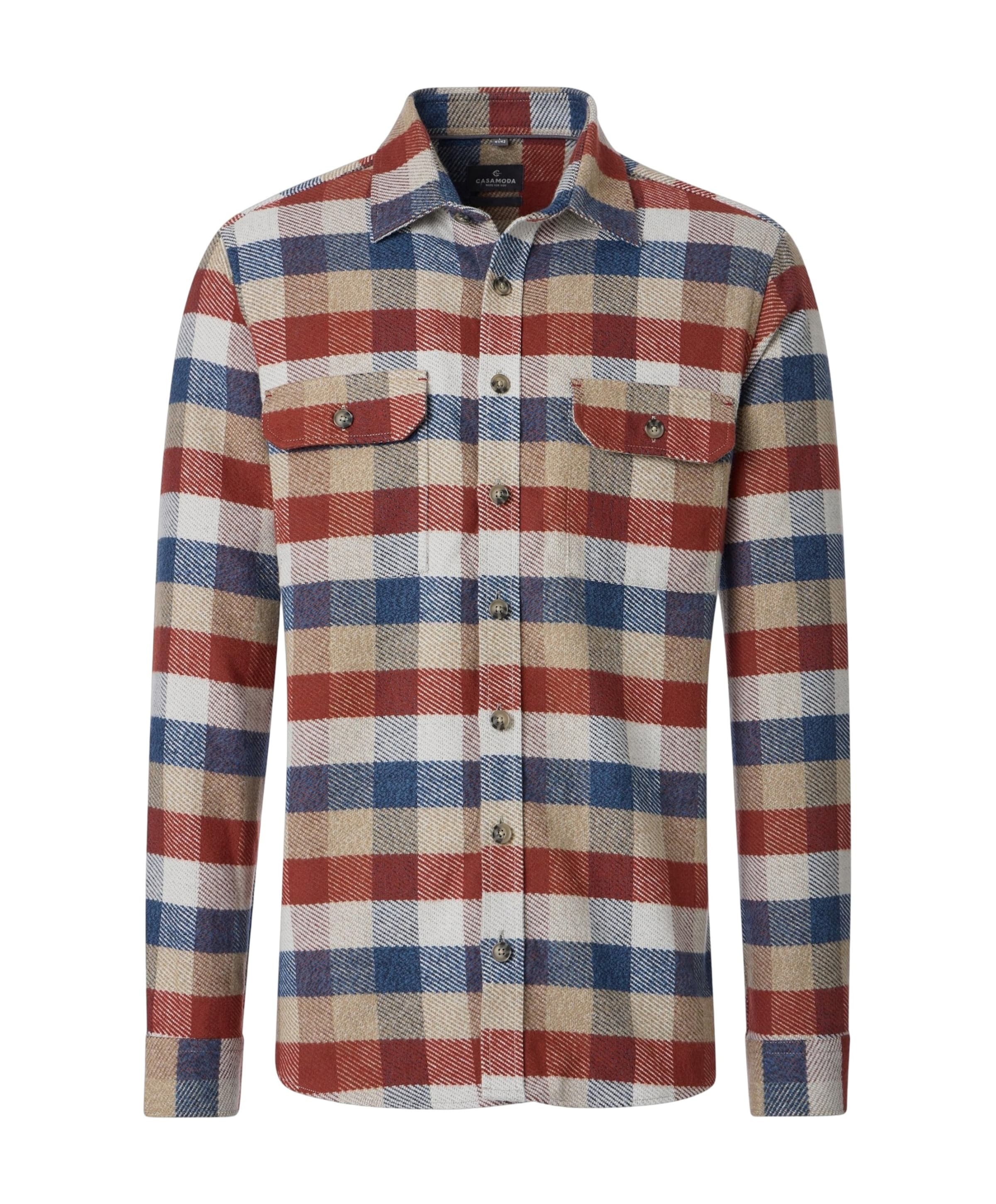 Heren overshirt beige