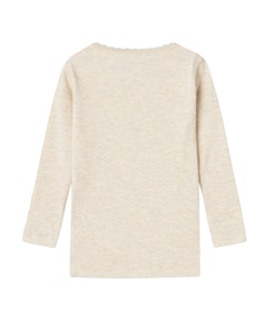 Meisjes longsleeve beige
