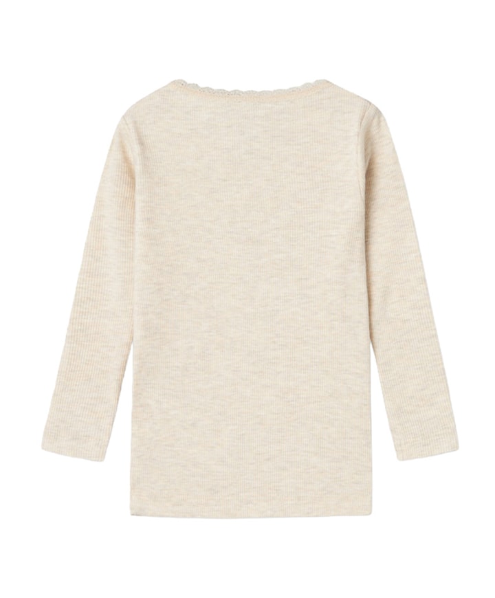 Meisjes longsleeve beige