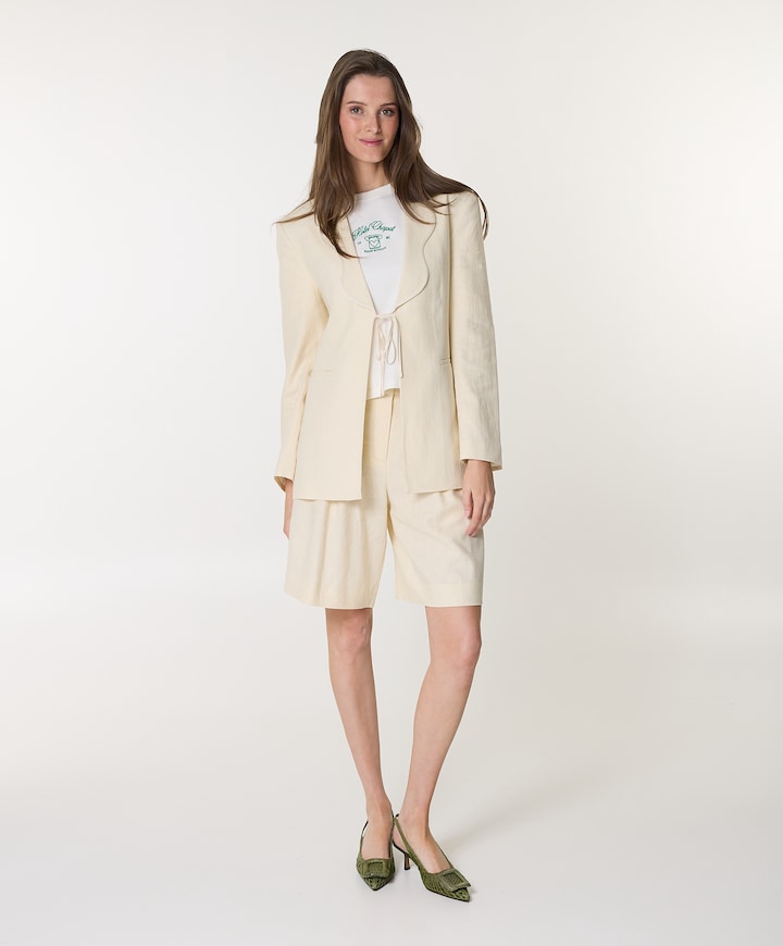 Dames blazer ecru