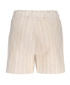 lurex stripe meisjes korte broek ecru