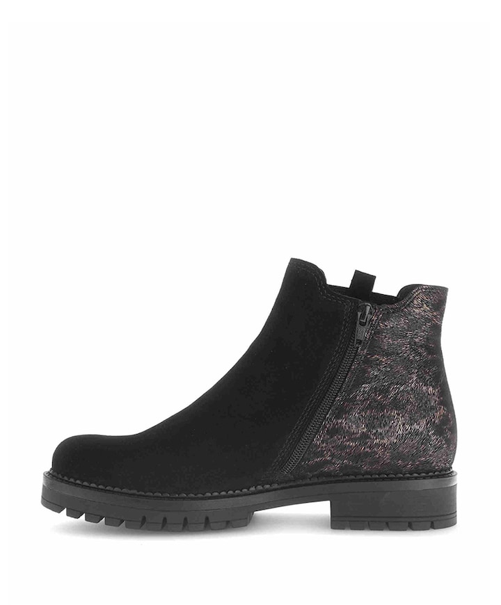 dames enkellaarzen zwart