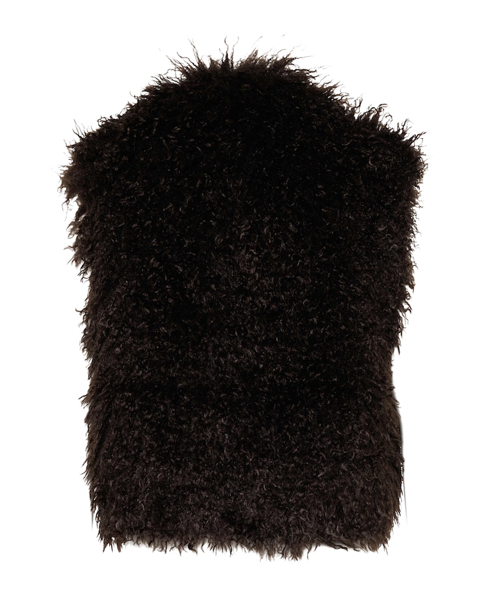 Dames gilet bruin