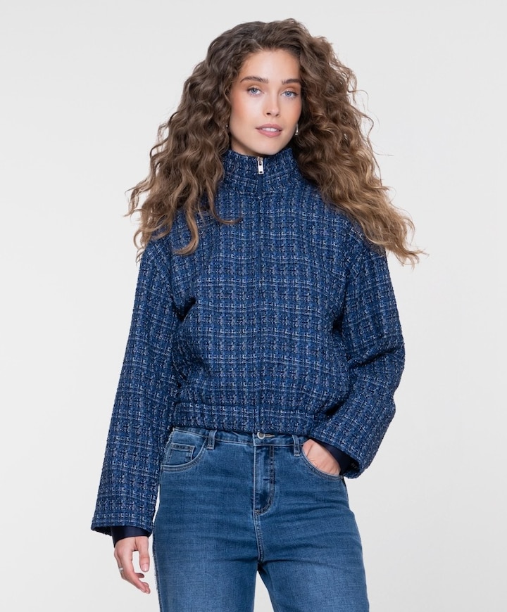 Dames jas blauw
