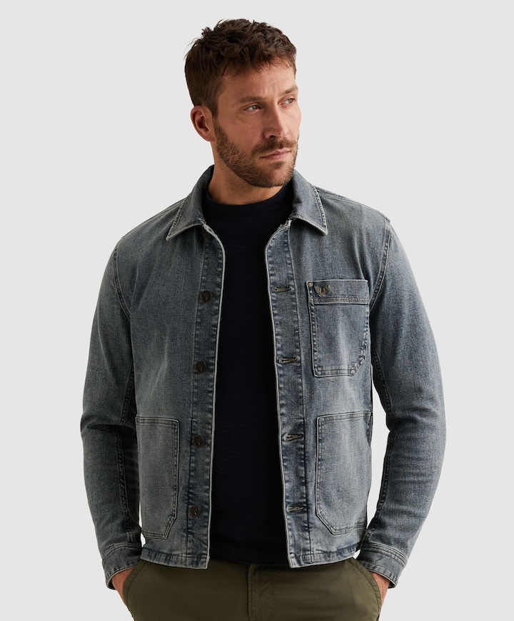 Heren spijkerjas blauw