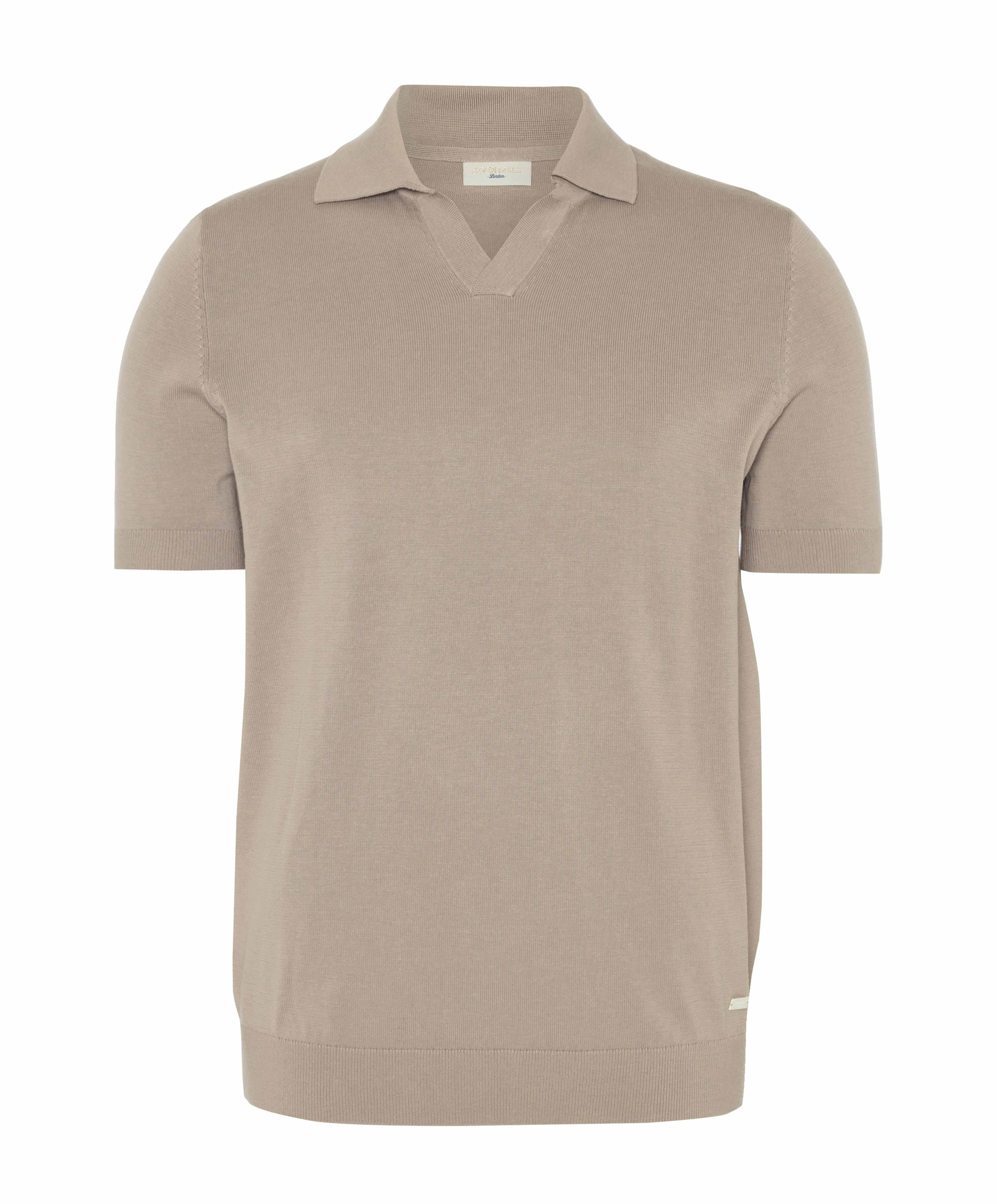 Heren polo beige