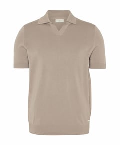 Heren polo beige