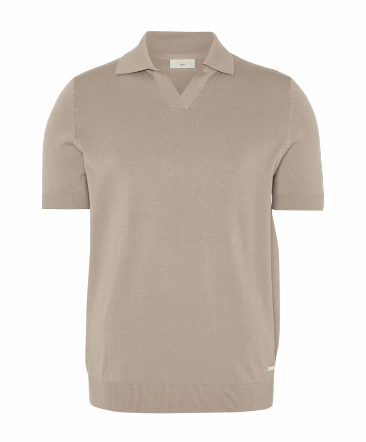 Heren polo beige
