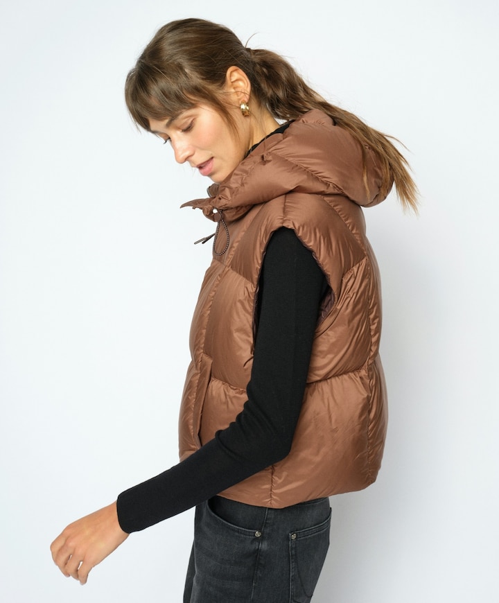 Dames bodywarmer bruin