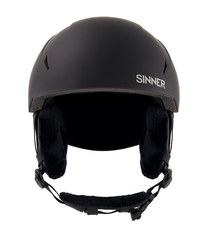 Skihelm uniseks zwart